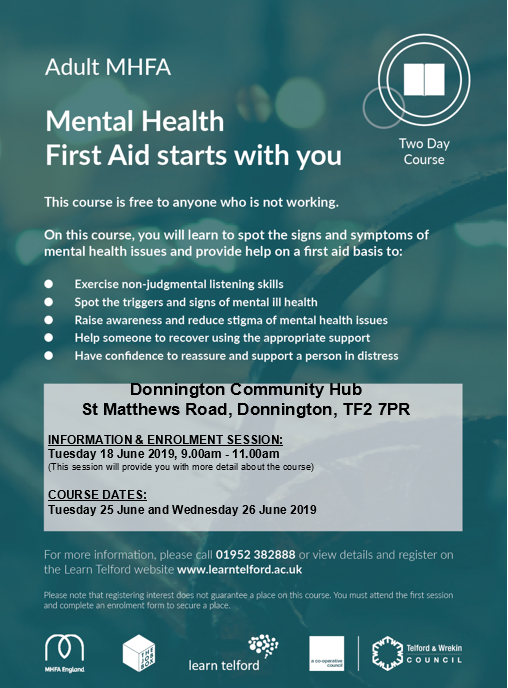 Mental health first aid course