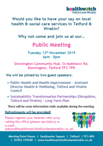 Healthwatch 12 November