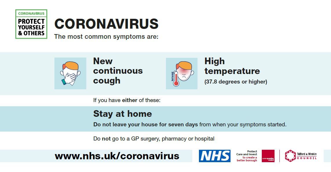 Coronarirus advice, visit www.nhs.uk/coronavirus