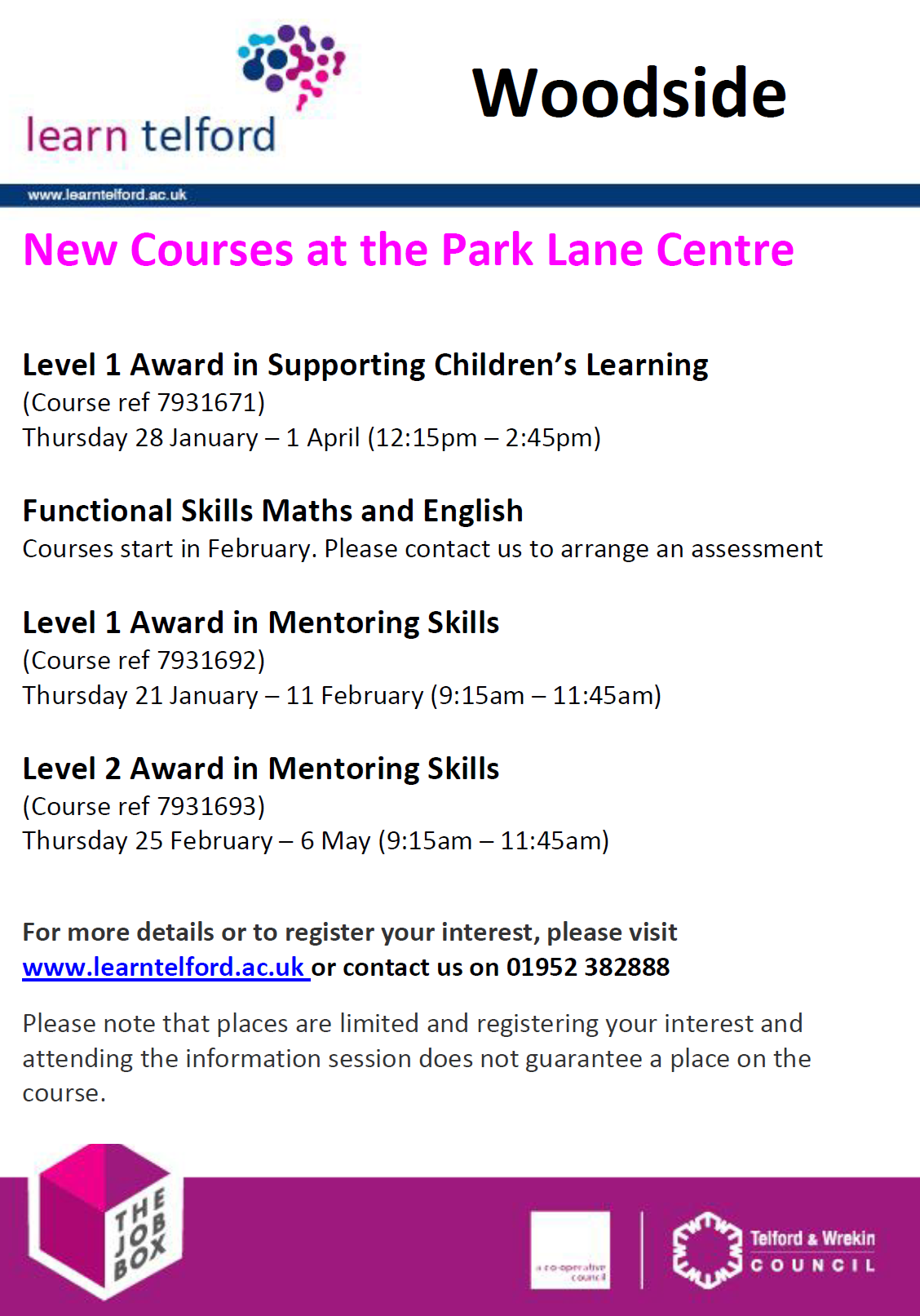 Learn telford Woodside