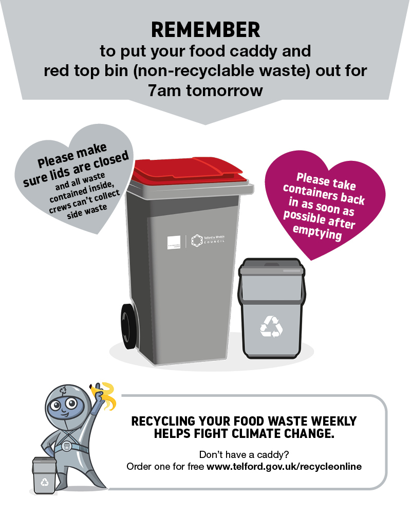 Bin collection reminder