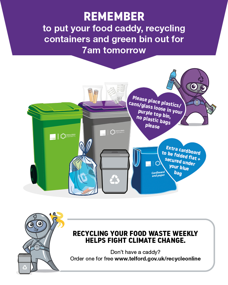 Bin collection reminder