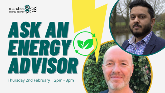 Ask an Energy Advisor - Thursday 2nd February 2pm to 3pm online