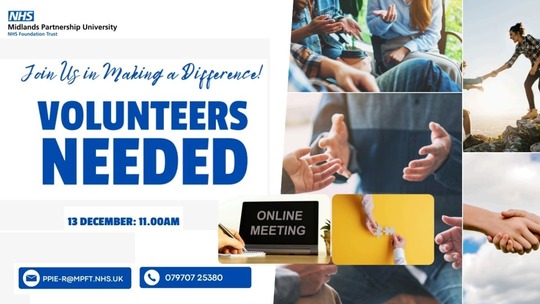 6 pictures of peoples hands moving while talking, or shaking hands. Text reads: Volunteers needed. Join us in making a difference.