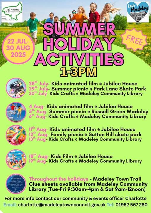 Madeley summer holiday 
