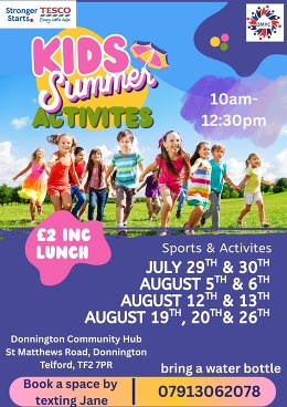 Donnington Kids summer activities