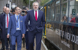 First Minister Carwyn Jones launches Metro