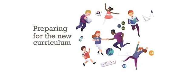 Education preparing for the new curriculum illustration 600 x 200 eng