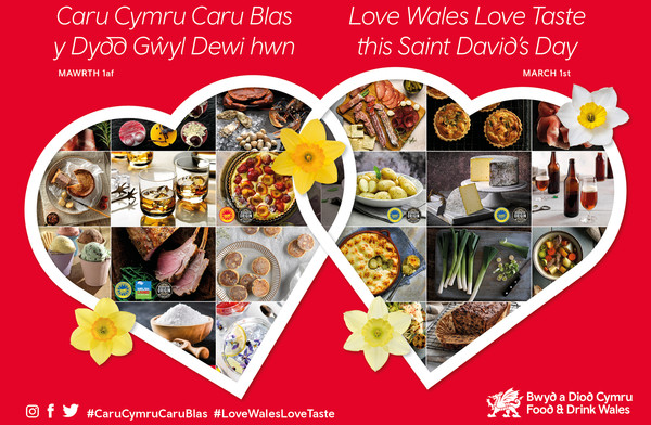 St David's Day Food and Drink graphic