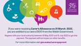 one-off £500  for unpaid carers