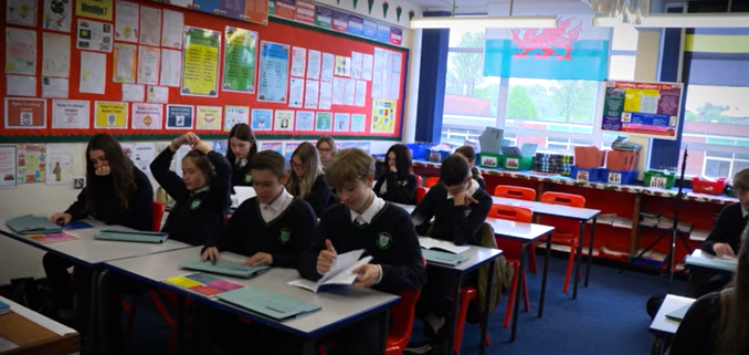 Pen y dre pupils classroom