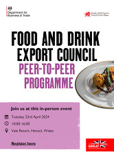 Food and Drink Export Council - Peer to Peer Programme