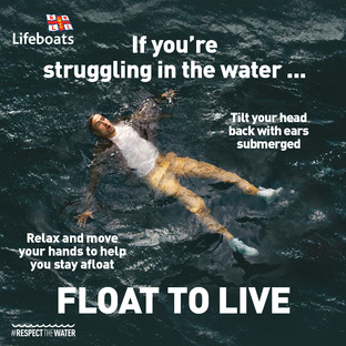 RNLI Float to Live campaign poster