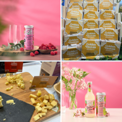 Radnor Hills and Golden Hooves Award winning drinks and cheese