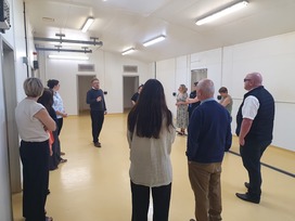 Sustainability Cluster Group touring Food Centre Wales.