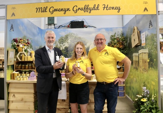 Deputy First Minister with staff from Mel Gwenyn Gruffydd Honey