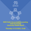 Image advertising Hywel Dda UHB Public Accountability Meeting