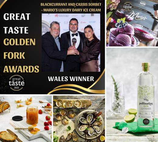 New Gi produce, gin, honey and oysters. The Great Taste Awards Welsh Regional winner.