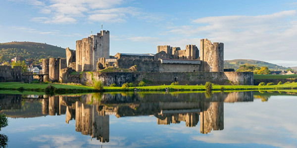 Caerphilly Castle exterior view