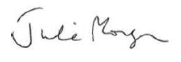 Julie Morgan MS signature