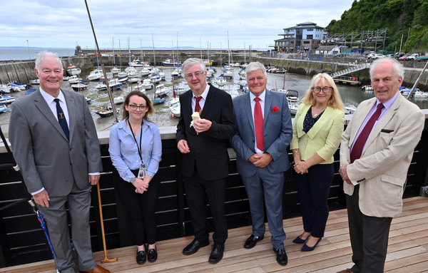 Saundersfoot First Minister visit 