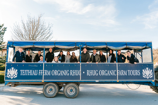 Inward Mission visitors at the Rhug Estate