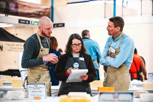 Judging at the British and Irish Cheese Awards