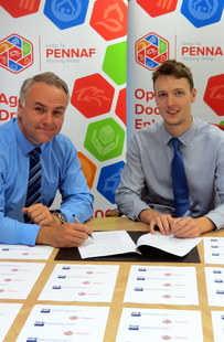 David Lewis, Corporate Director Asset Management, Pennaf, and David Penk Trainee Contracts and Procurement Officer for Pennaf