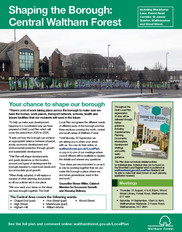 Draft Local Plan Central Waltham Forest leaflet cover