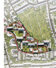 Priory Court red line plan existing estate