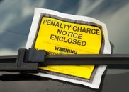 Penalty Charge Notice PCN on vehicle windscreen