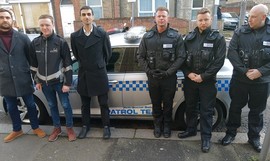 Parkguard patrol vehicle and staff