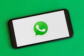 whatsapp logo on phone