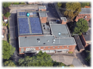 Chingford Hub Library and Assembly Rooms aerial shot