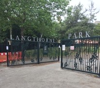 Langthorne Park gates art work