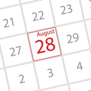 calendar 28 August