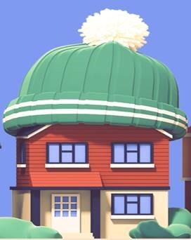 Green Homes Grant house in woolly hat