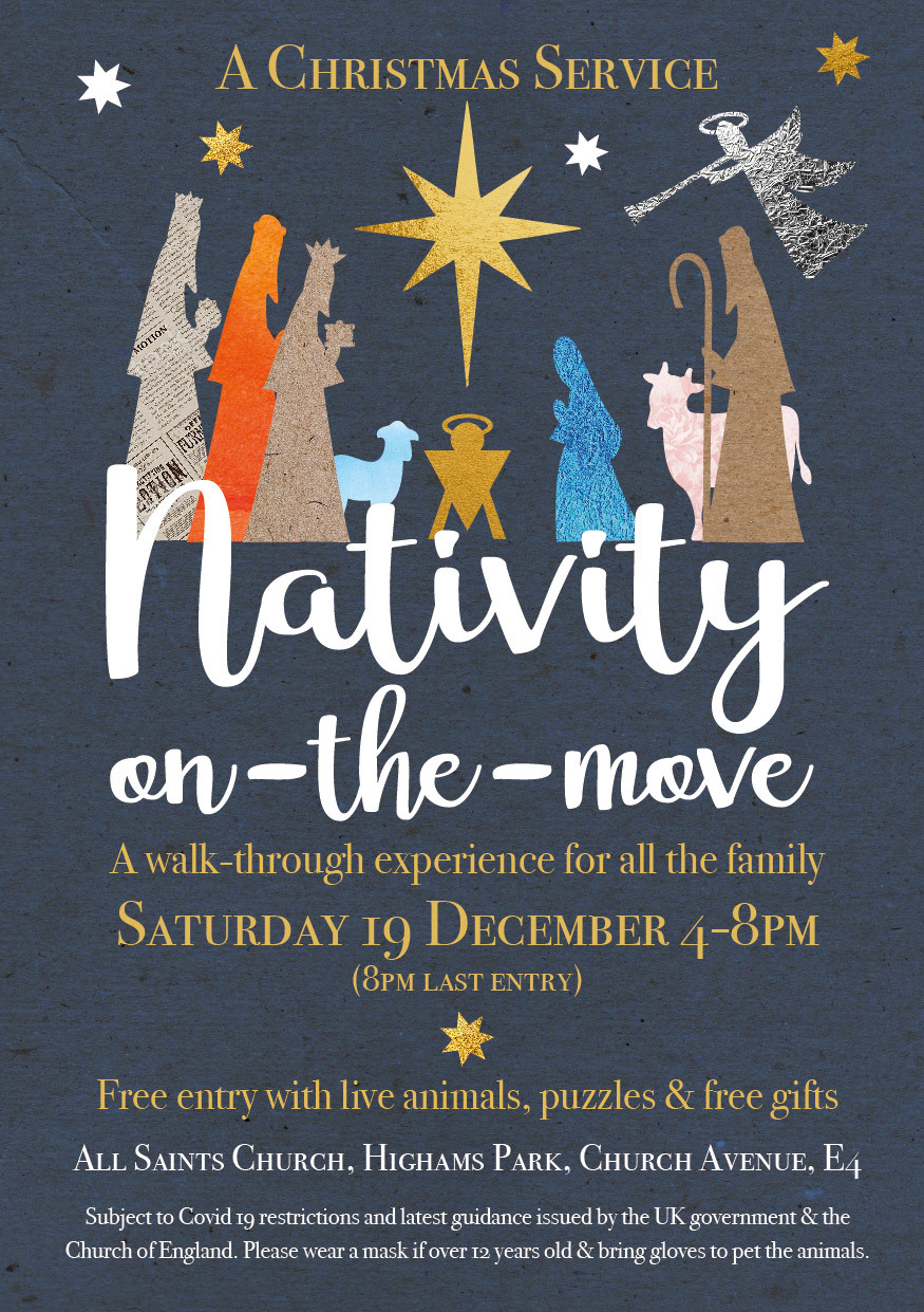 All Saints Highams Park walk through nativity poster
