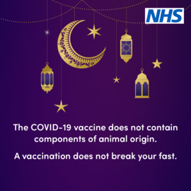 NHS branded image about Ramadan