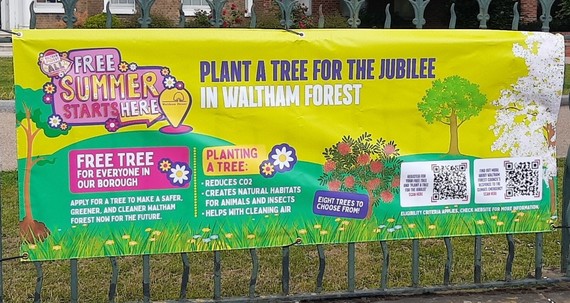 Plant a tree for the Jubilee banner