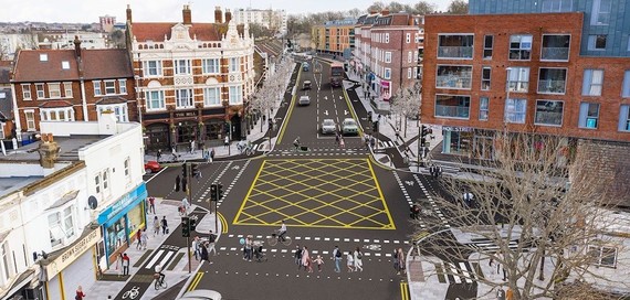 Bell Corner junction from above