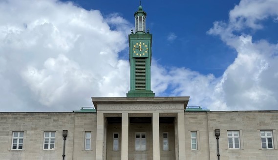 Waltham Forest Town Hall clock tower