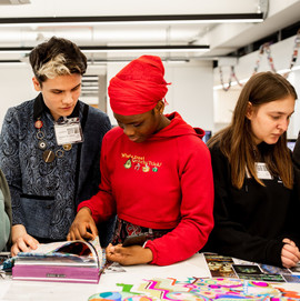 Young people at a design workshop