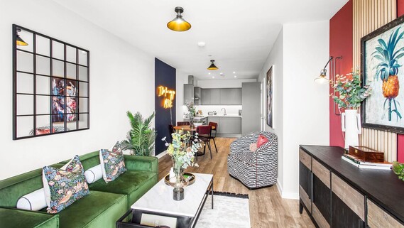 Inside a Jazzyard apartment with modern furnishings