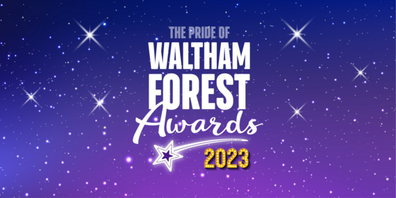 The Pride of Waltham Forest Awards 2023 logo surrounded by stars