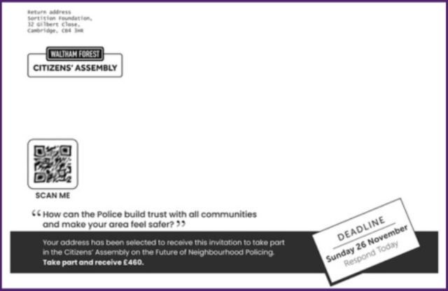 Citizens Assembly envelope