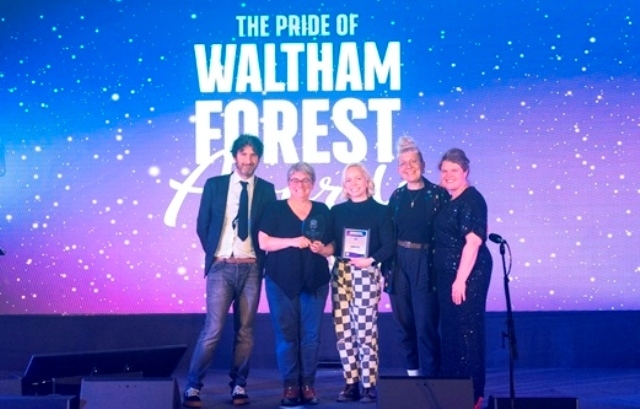 Grace Williams, Mark Watson and members of the ELOP team