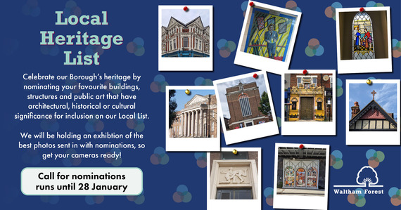 Snapshots of interesting heritage buildings and features around Waltham Forest