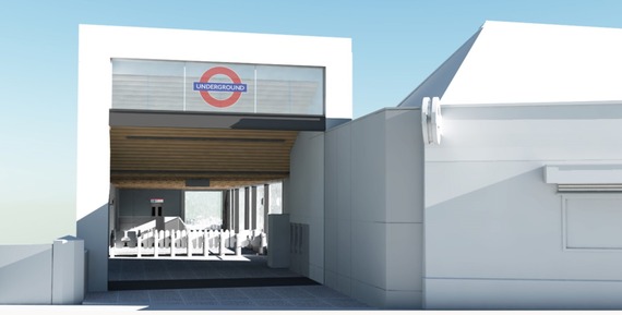 Visualisation of a new entrance to Leyton station