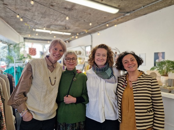 No1 Church Lane, people posing inside the studio